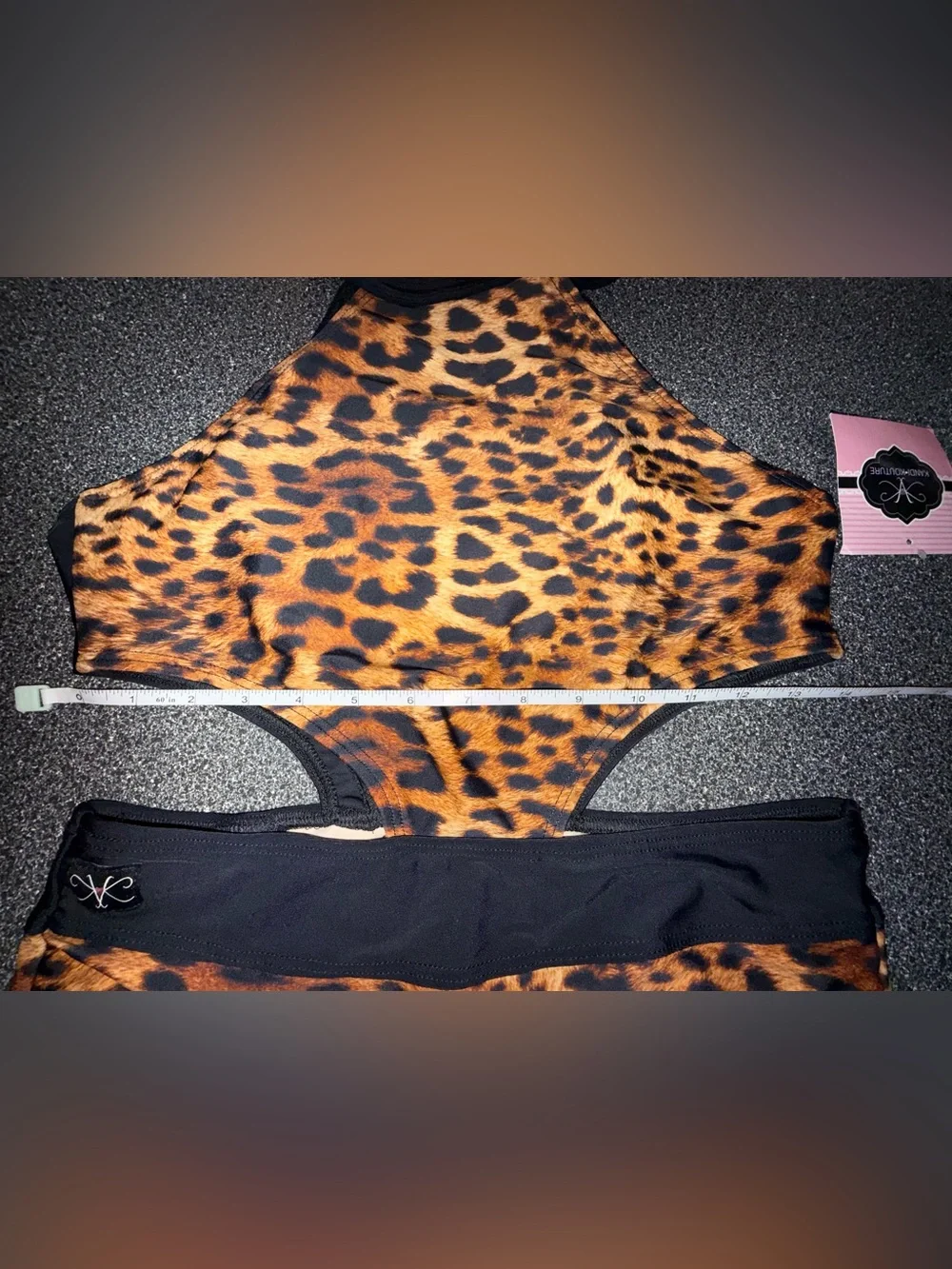 Kandi Kouture NWT!! Leopard Leotard Size Adult Medium